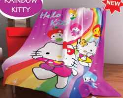 Grosir Selimut KINTAKUN - Grosir Selimut Kintakun Motif Rainbow Kitty