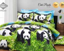 Grosir Sprei KENDRA PREMIERE - Sprei Dan Bed Cover Kendra Premiere 3d Cute Panda