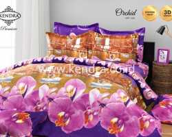 Grosir Sprei KENDRA PREMIERE - Sprei Dan Bed Cover Kendra Premiere 3d Orchid
