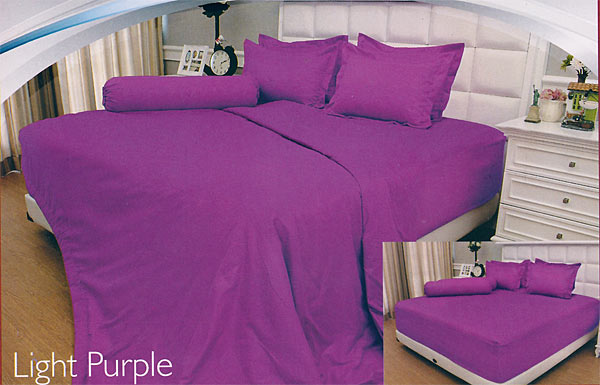 Sprei VALLERY - Sprei Dan Bed Cover Vallery Light Purple