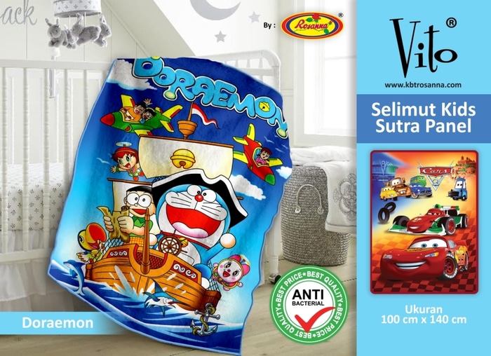 SELIMUT VITO KIDS - Grosir Selimut Vito Kids Doraemon