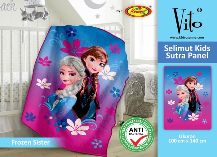 SELIMUT VITO KIDS - Grosir Selimut Vito Kids Frozen Sister