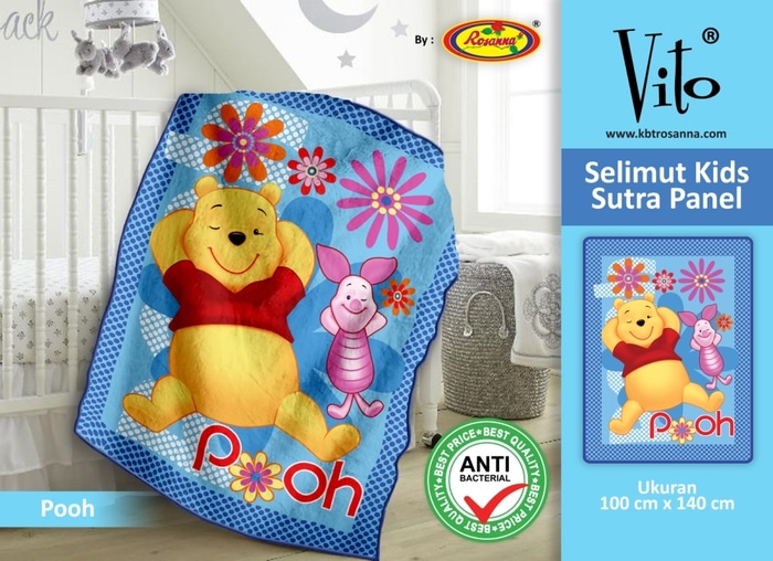 SELIMUT VITO KIDS - Grosir Selimut Vito Kids Pooh
