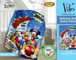 Grosir SELIMUT VITO KIDS - Grosir Selimut Vito Kids Mickey Train