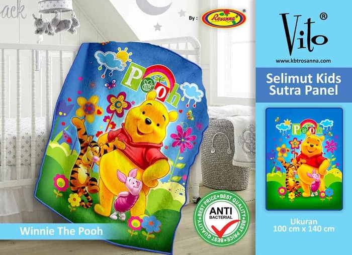 SELIMUT VITO KIDS - Grosir Selimut Vito Kids Winnie The Pooh