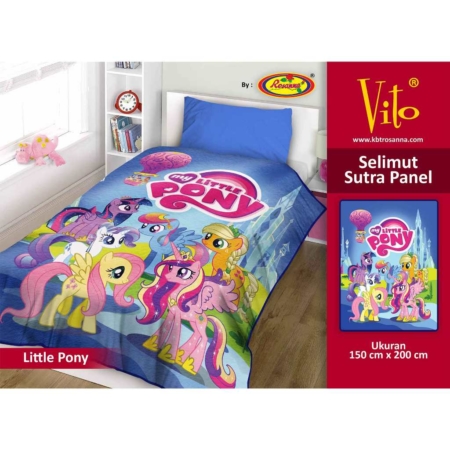 Selimut Vito Sutra Panel - Grosir Selimut Vito Sutra Motif Little Pony