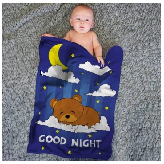 SELIMUT INTERNAL BABY - Grosir Dan Satuan Selimut Baby Internal Motif  Goodnight