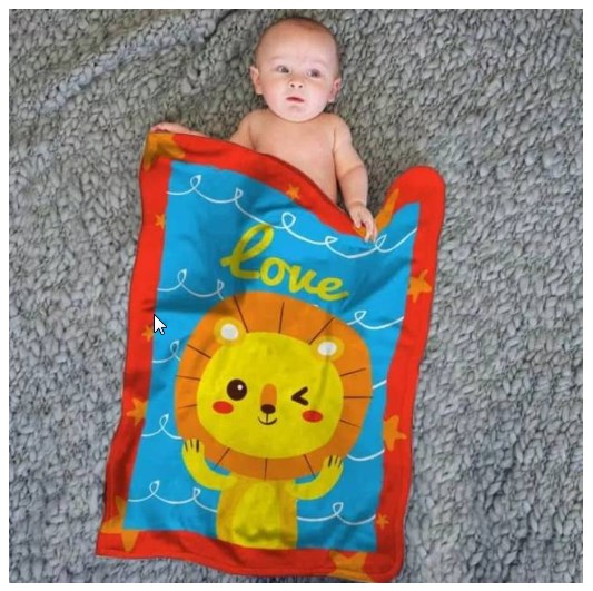 SELIMUT INTERNAL BABY - Grosir Dan Satuan Selimut Baby Internal Motif Love Lion