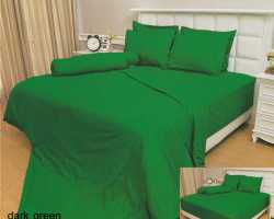 Grosir Sprei VALLERY - Sprei Dan Bed Cover Vallery Dark Green