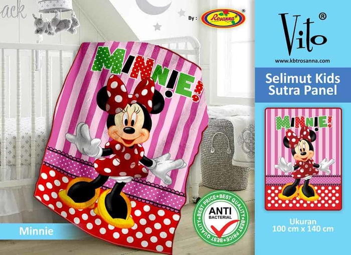 SELIMUT VITO KIDS - Grosir Selimut Vito Kids Minnie