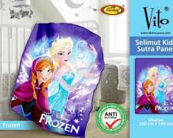 Grosir SELIMUT VITO KIDS - Grosir Selimut Vito Kids Frozen Blue Ice