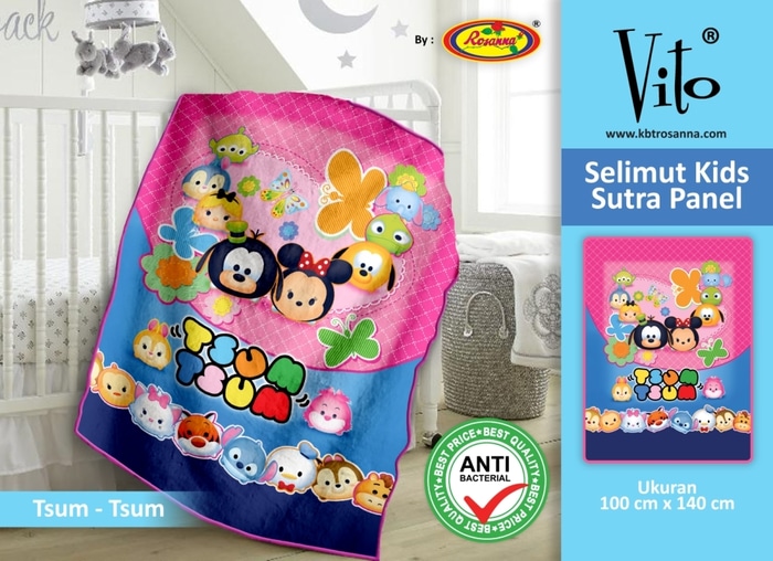 SELIMUT VITO KIDS - Grosir Selimut Vito Kids Tsum Tsum