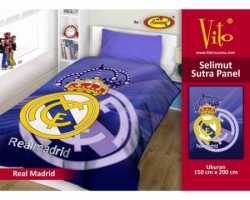 Grosir Selimut Vito Sutra Panel - Grosir Selimut Vito Sutra Motif Real Madrid