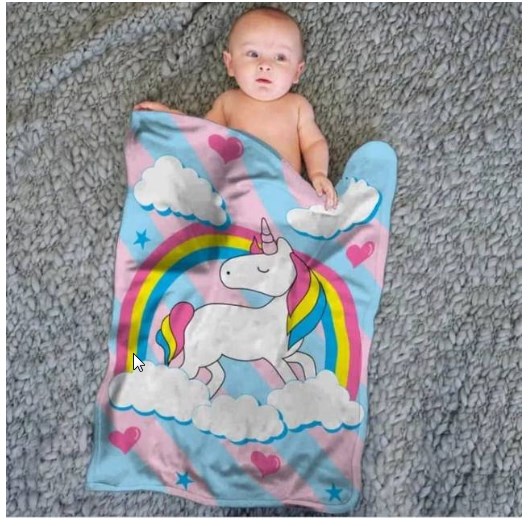 SELIMUT INTERNAL BABY - Grosir Dan Satuan Selimut Baby Internal Motif Unicorn