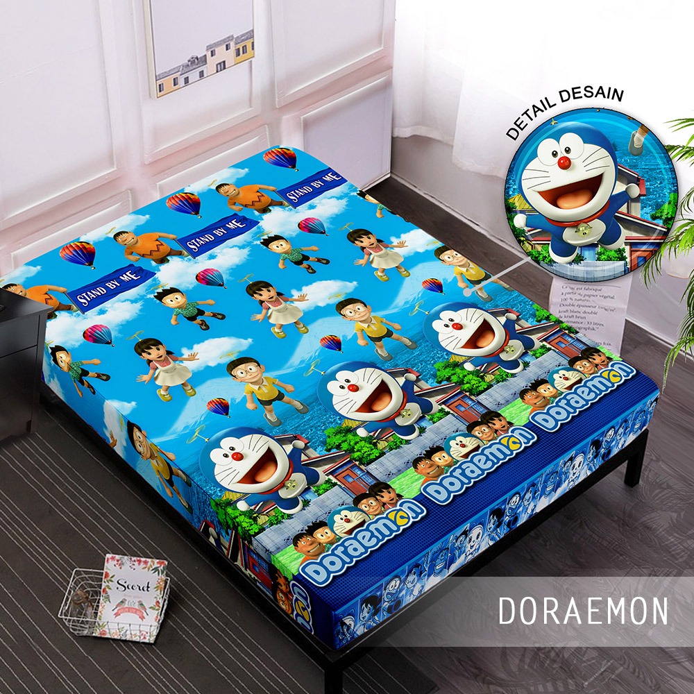 Sarung Kasur Monalisa - Grosir Murah Sarung Kasur Monalisa Doraemon