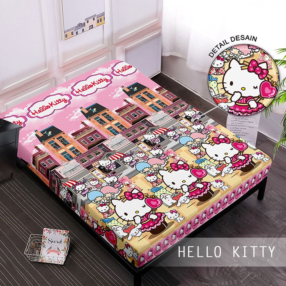 Sarung Kasur Monalisa - Grosir Murah Sarung Kasur Monalisa Hello Kitty Sanrio